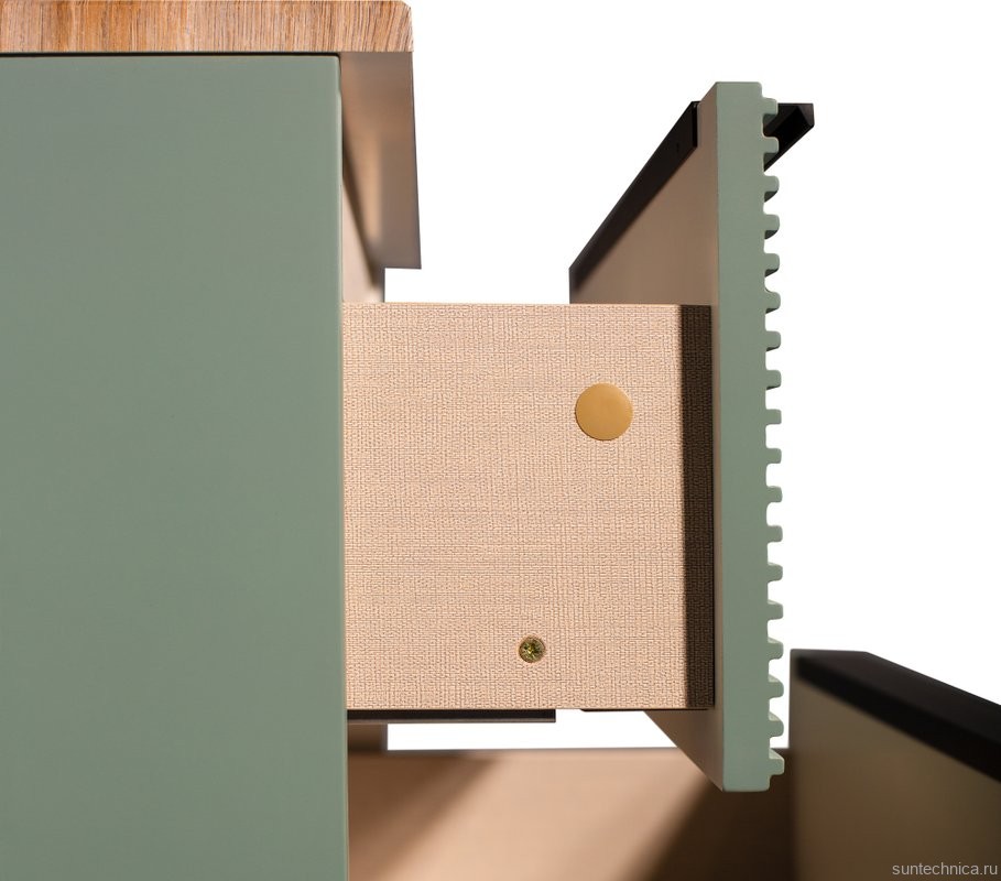 Мебель для ванной комнаты Runo Орлеан 70 зеленая, дуб натуральный, раковина Sole 40