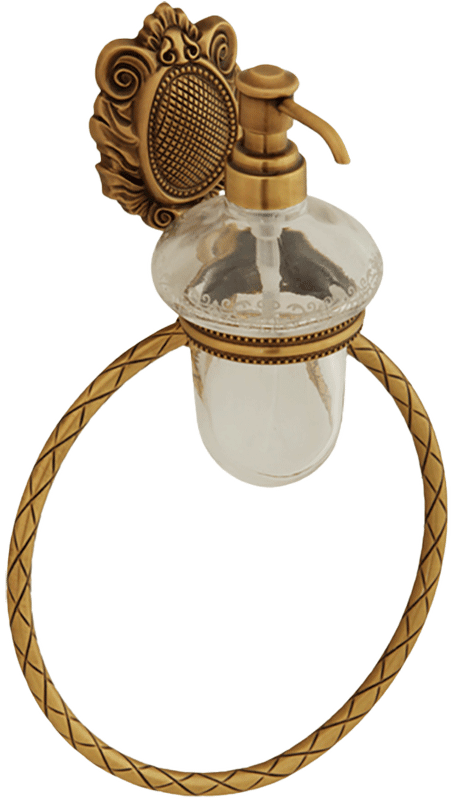 Дозатор Migliore Cleopatra 16627 настенный с кольцом, бронза