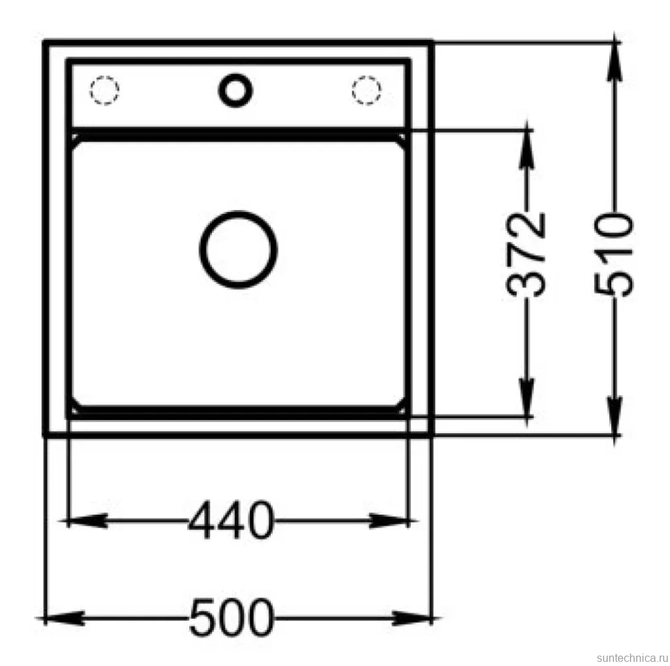 Мойка кухонная Granula Kitchen Space 5002i алюминиум