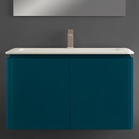 Тумба с раковиной Cezares Stylus 94, blu petrolio