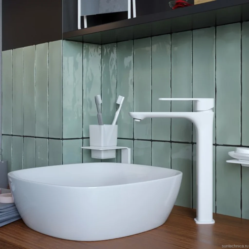 Смеситель для раковины IDDIS Slide SLIWT01i01 белый