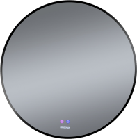 Зеркало круглое Grossman Cosmo-норма Black 70 с подсветкой, с антизапотевателем