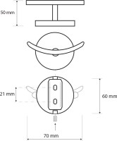 Крючок Bemeta Nox 102406020 черный матовый