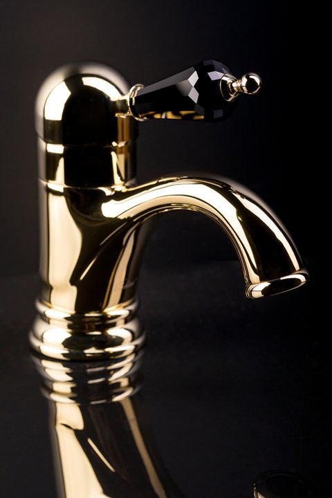 Смеситель для раковины Boheme Tradizionale Nero 251 золото