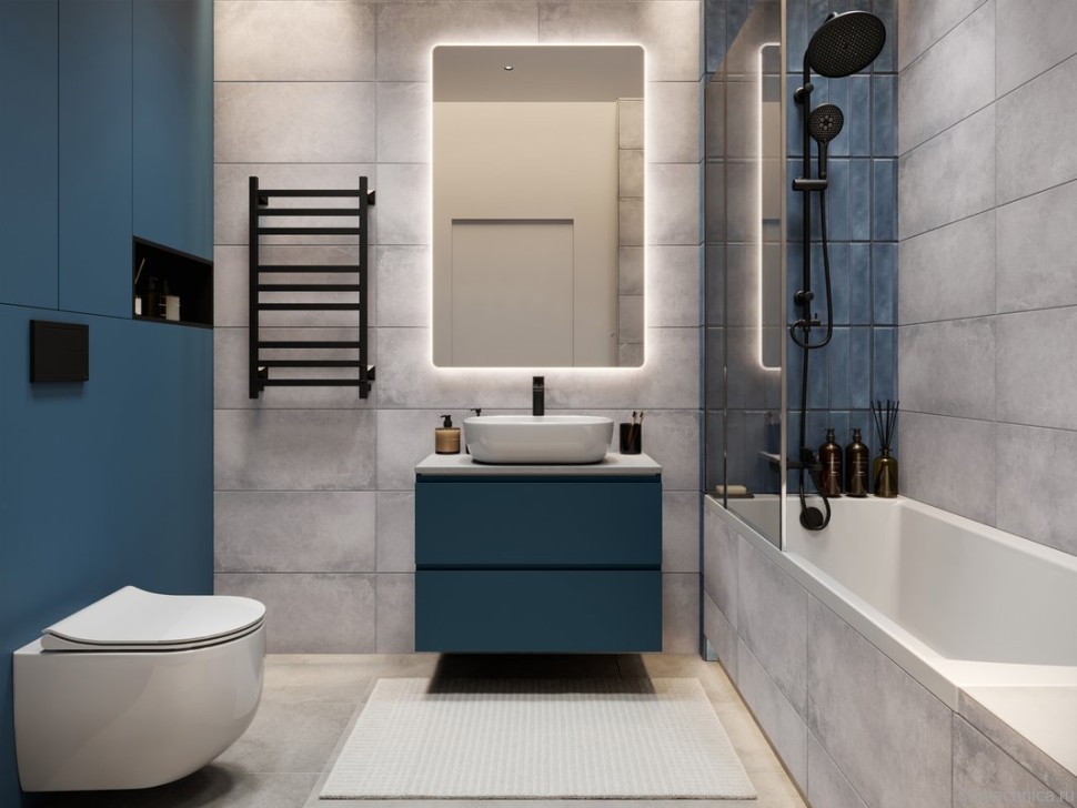 Смеситель для раковины Cersanit Вайб (Vibe) 68928 матовый черный