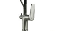Смеситель для кухни Lemark Bronx LM3761GM графит с гибким изливом