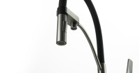 Смеситель для кухни Lemark Bronx LM3761GM графит с гибким изливом