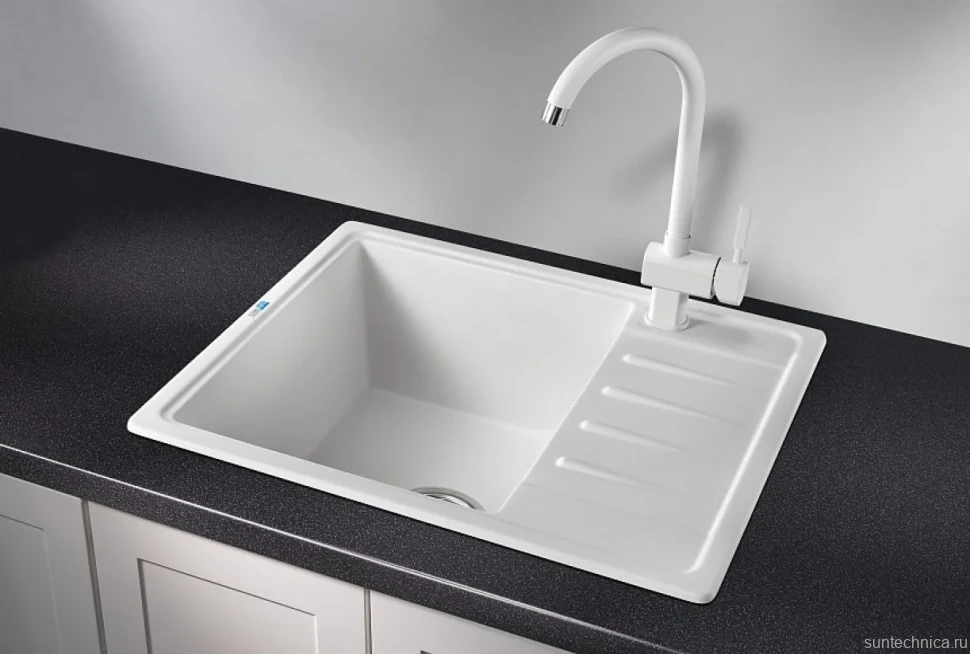Мойка кухонная Granula Standart 5803, белый