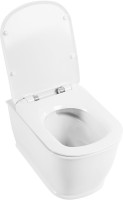 Комплект Унитаз подвесной BelBagno Prado BB10150CH безободковый + Крышка BB10150SC с микролифтом, петли хром + Кнопка AlcaPlast Thin THIN M775 белый - золото + Инсталляция A101 Sadromodul