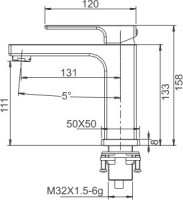 Смеситель для раковины Gappo G18 G1018 хром