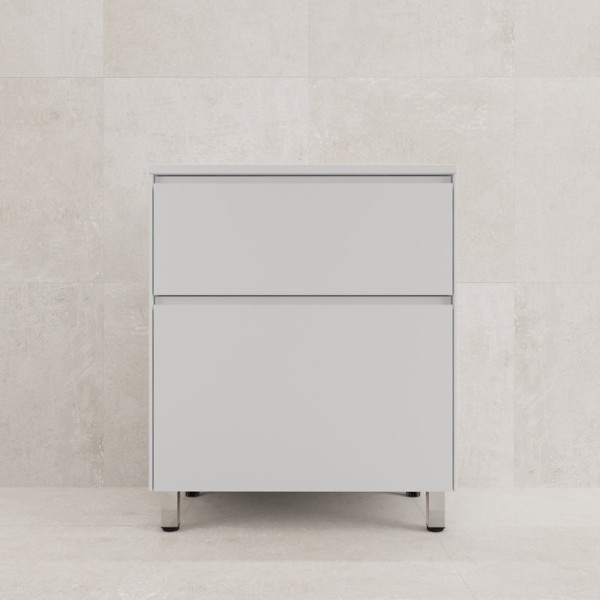 Тумба под раковину без столешницы Style Line Лима Plus 70 напольная, эмаль, белая матовая