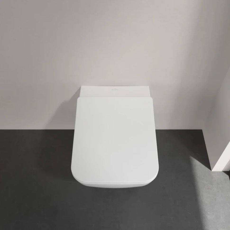 Комплект Унитаз подвесной Villeroy & Boch Venticello 4611RL01 безободковый, альпийский белый + Инсталляция + Кнопка Viconnect 922400RA серая глянцевая