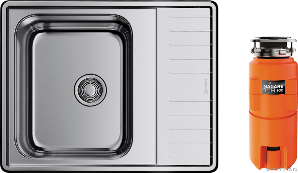 Комплект Мойка Omoikiri Sagami 63 + Измельчитель Nagare slim 900