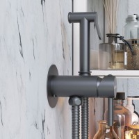 Гигиенический душ Damixa Option 217000000 со смесителем, С ВНУТРЕННЕЙ ЧАСТЬЮ, черный
