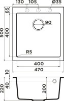 Комплект Мойка Omoikiri Bosen 47A-WH белая + Измельчитель Nagare 1000