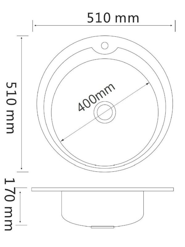 Мойка кухонная РМС MD6 MG6-51
