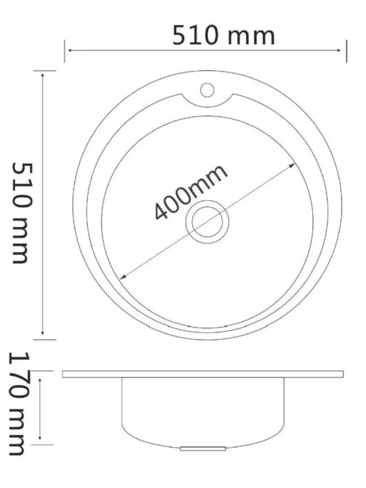 Мойка кухонная РМС MD6 MG6-51