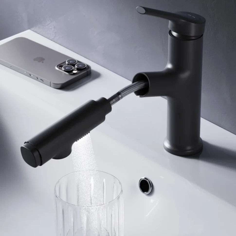 Смеситель для раковины AM.PM X-Joy S F85B02922 черный