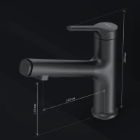 Смеситель для раковины AM.PM X-Joy S F85B02922 черный Смеситель для раковины AM.PM X-Joy S F85B02922 черный