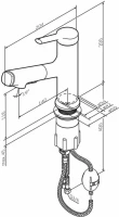 Смеситель для раковины AM.PM X-Joy S F85B02922 черный Смеситель для раковины AM.PM X-Joy S F85B02922 черный