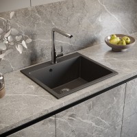 Мойка кухонная Domaci Болонья М-44-007 антрацит Мойка кухонная Domaci Болонья М-44-007 антрацит