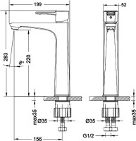 Смеситель для раковины Lemark Evitta LM0509C