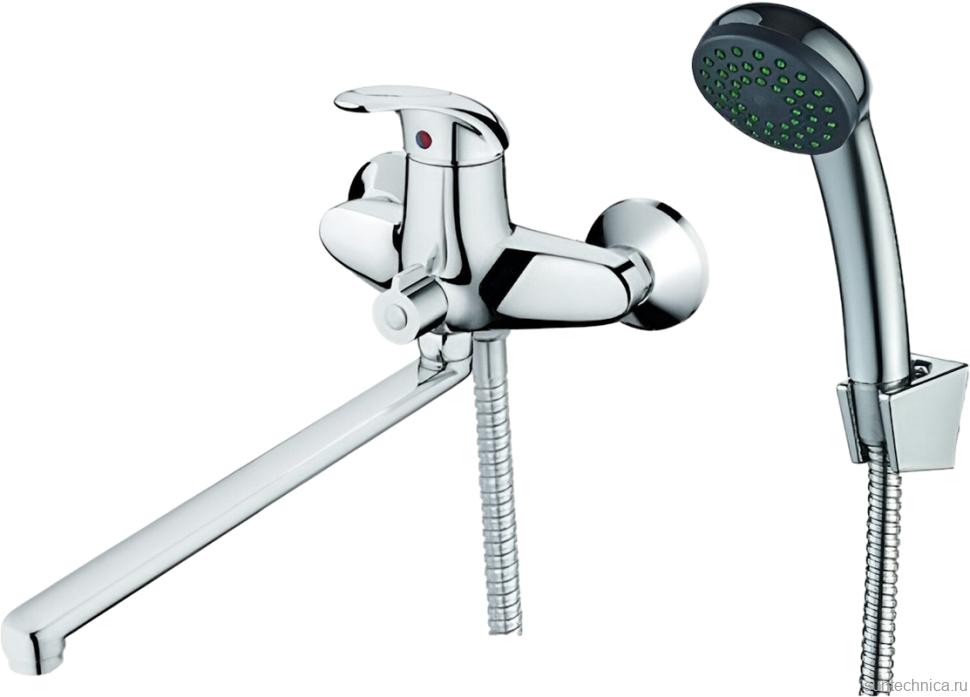 Смеситель с длинным изливом для ванны D-lin 352 D146352 хром