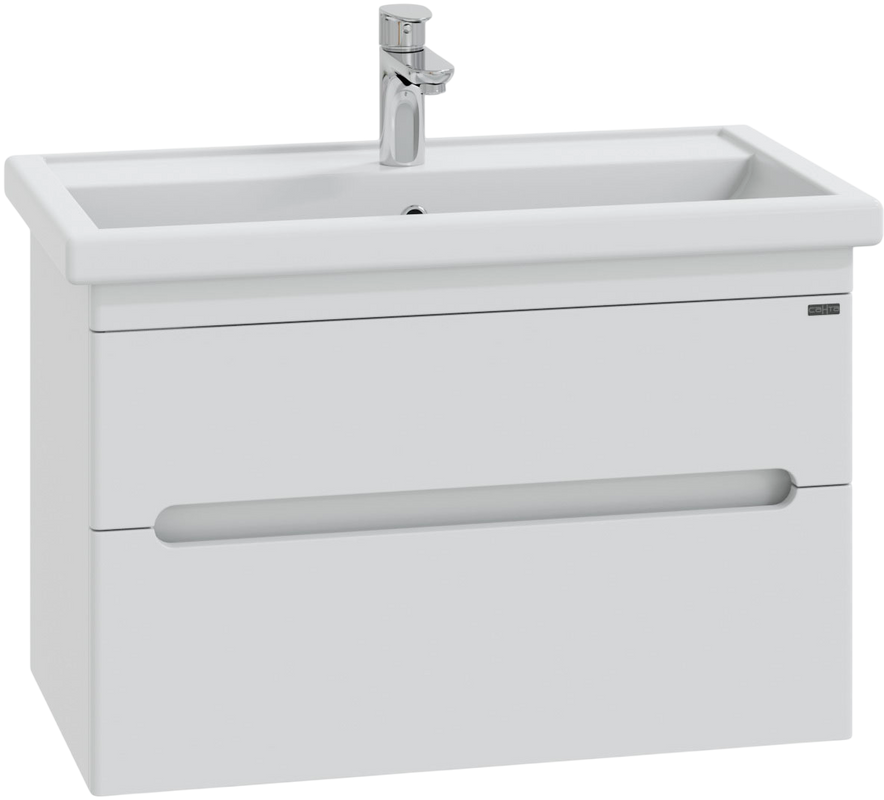 Мебель для ванной комнаты СаНта Лондон 80 подвесная, 2 ящика