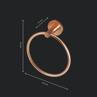 Держатель для полотенец AM.PM X-Joy A85A34444 розовое золото, кольцо