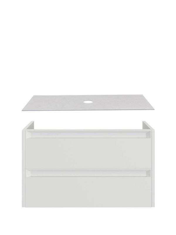 Тумба под раковину со столешницей Allen Brau Fantasy 2.0 120 матовый белый, столешница бежевая