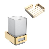 Набор Стакан Boheme Q 10944-MG + Мыльница 10959-G