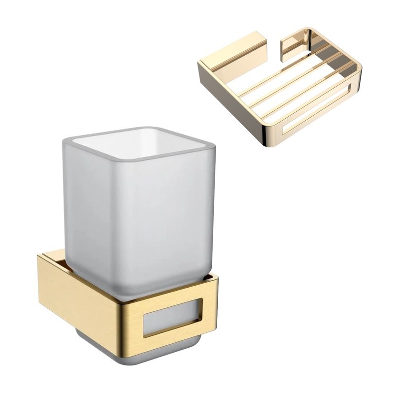 Набор Стакан Boheme Q 10944-MG + Мыльница 10959-G