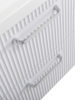 Тумба с раковиной BelBagno Due 50 ручки хром полированный, bianco lucido