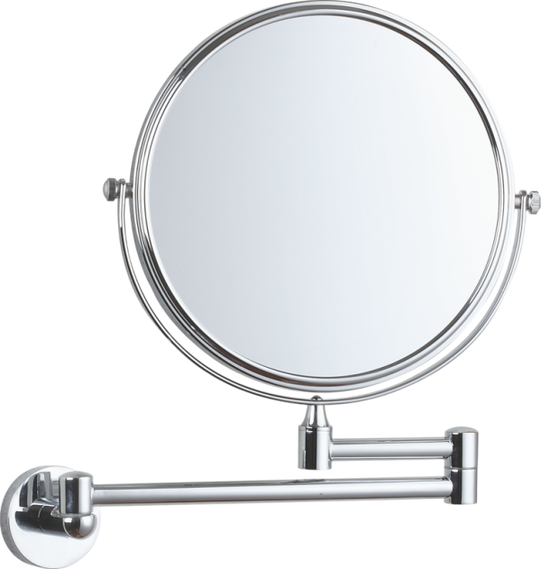 Косметическое зеркало Wonzon & Woghand WW-8158 без подсветки, телескопическое, поворотное хром