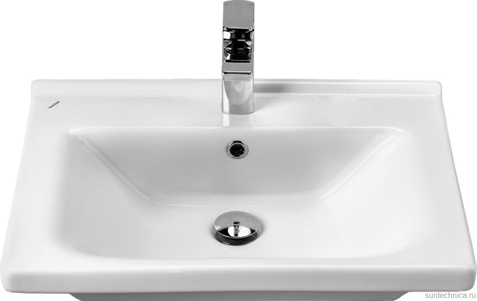 Тумба с раковиной AQUATON Стоун 60 грецкий орех