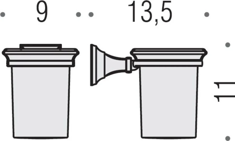 Набор Стакан Colombo Design Portofino B3202.bronze + Мыльница B3201.bronze