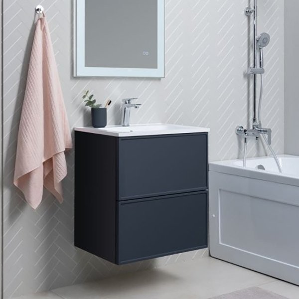 Тумба под раковину без столешницы Aquanet Арт 60 подвесная, маренго