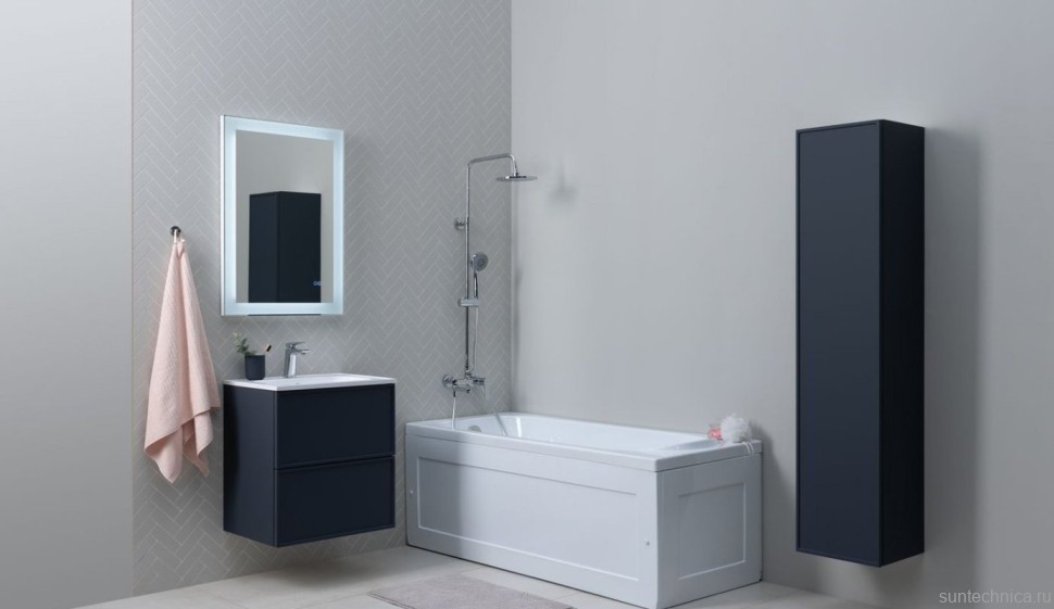 Тумба под раковину без столешницы Aquanet Арт 60 подвесная, маренго