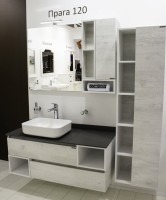 Зеркало Comforty Прага 120 дуб белый