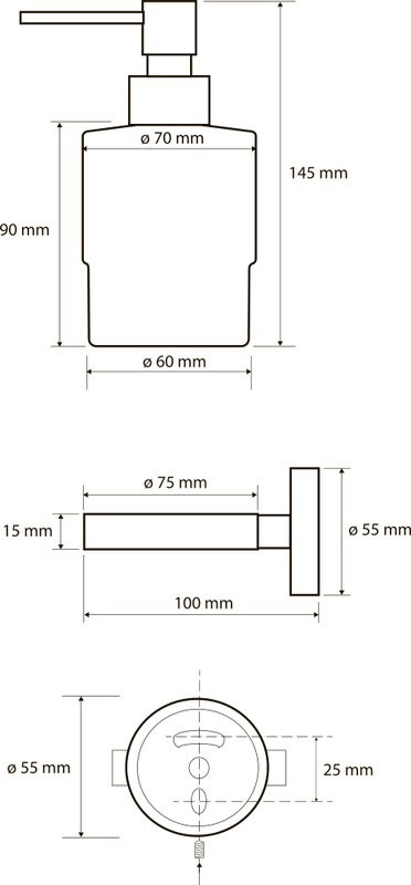 Набор Стакан Bemeta Brilo 161110012 + Дозатор 161109102
