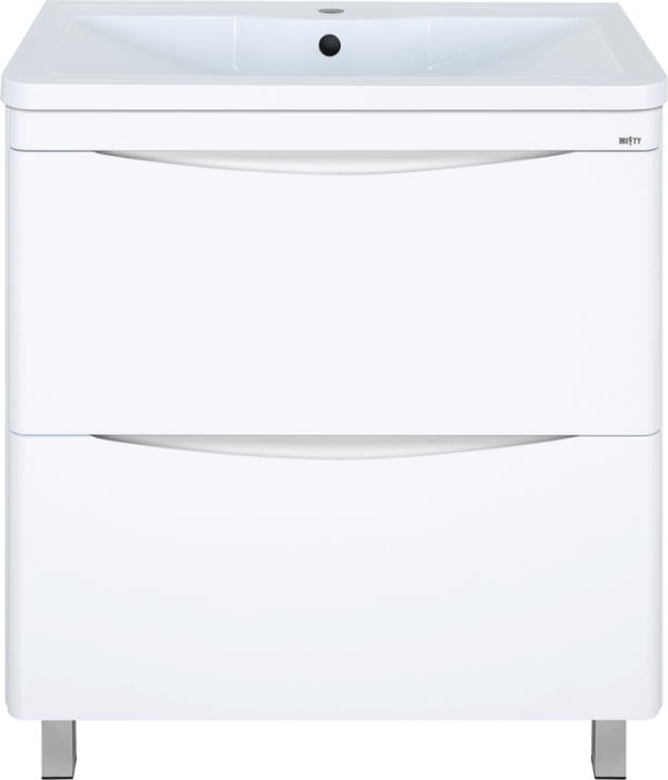 Тумба с раковиной Misty Атлантик 80 белая