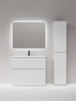 Мебель для ванной комнаты Sancos Folk Floor 100 напольная, bianco, раковина CN7013