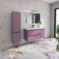 Тумба с раковиной Caprigo Forte 120 R подвесная, лиловая