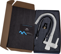 Смеситель для кухни Fashun A4362-8 с краном для питьевой воды, белый