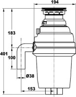 Комплект Мойка D&K DKS605006 графит + Измельчитель Zorg Inox D