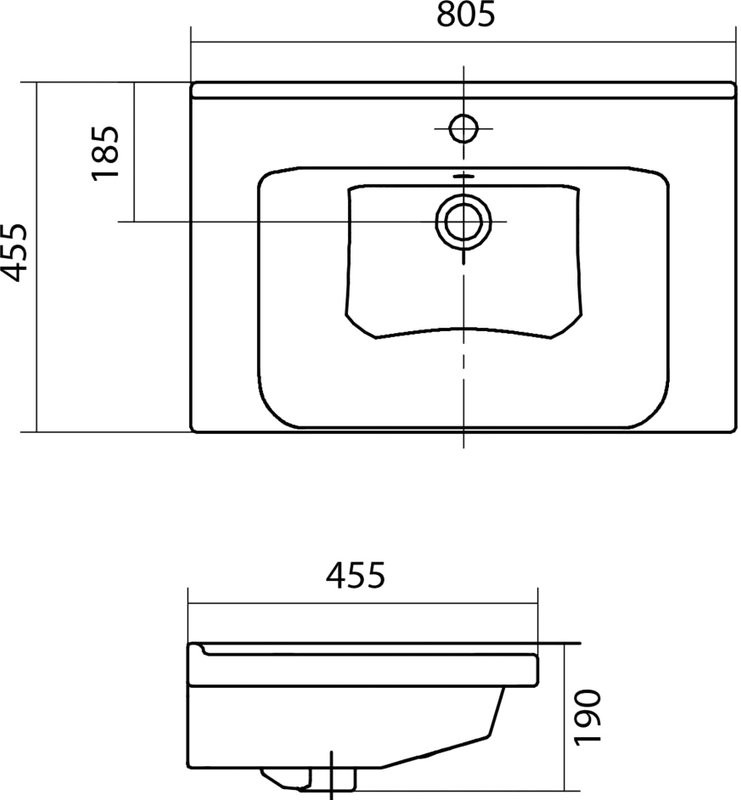 Мебельная раковина Santek Миранда 1WH302251 80