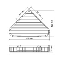 Полка Wasserkraft Aisch 733BG угловая, матовое золото Полка Wasserkraft Aisch 733BG угловая, матовое золото