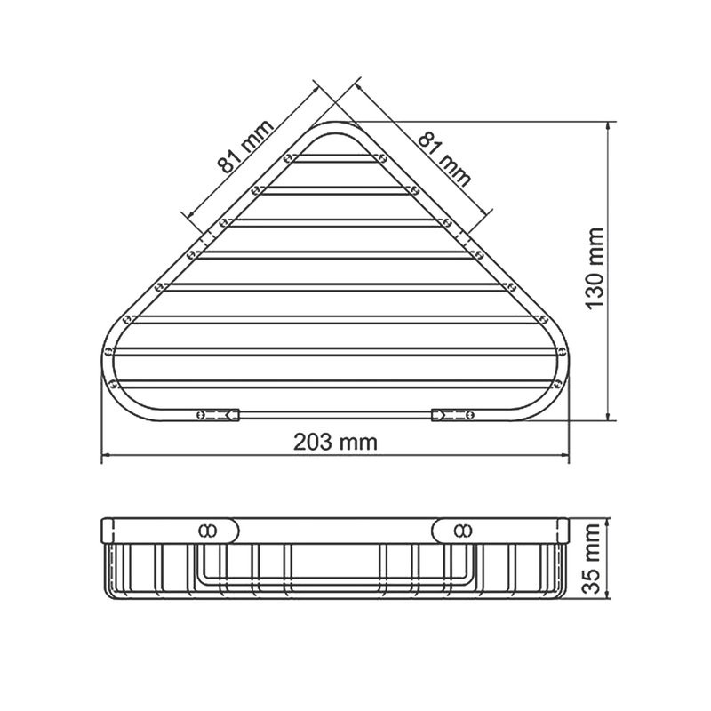 Полка Wasserkraft Aisch 733BG угловая, матовое золото