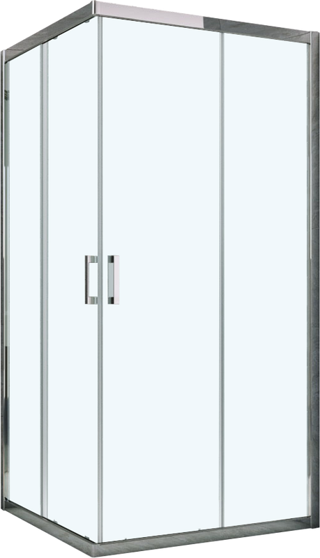 Душевой уголок Vegas Glass ZA Tur Novo h1900 90 08 01 профиль глянцевый хром, стекло прозрачное