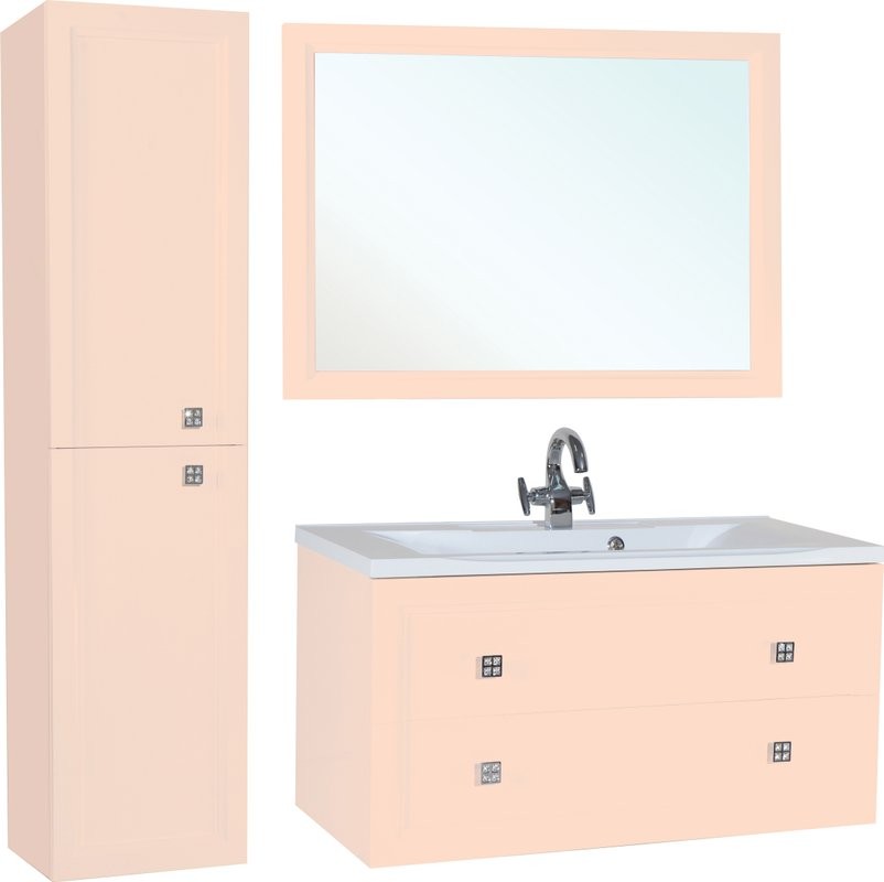 Тумба с раковиной Bellezza Милан 90 бежевая